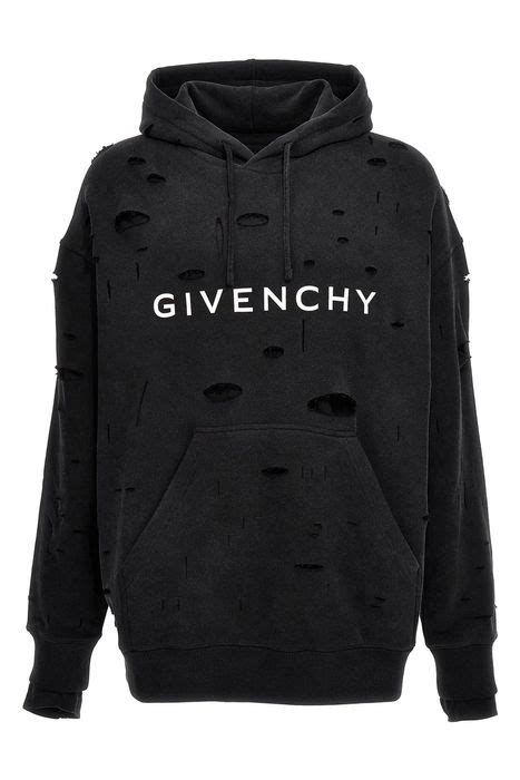 unboxing givenchy hoodie|Givenchy hoodie with holes.